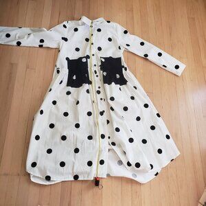 White and Black Polka Dot, Amma by Kedem Sasson. Size 1 (US L)